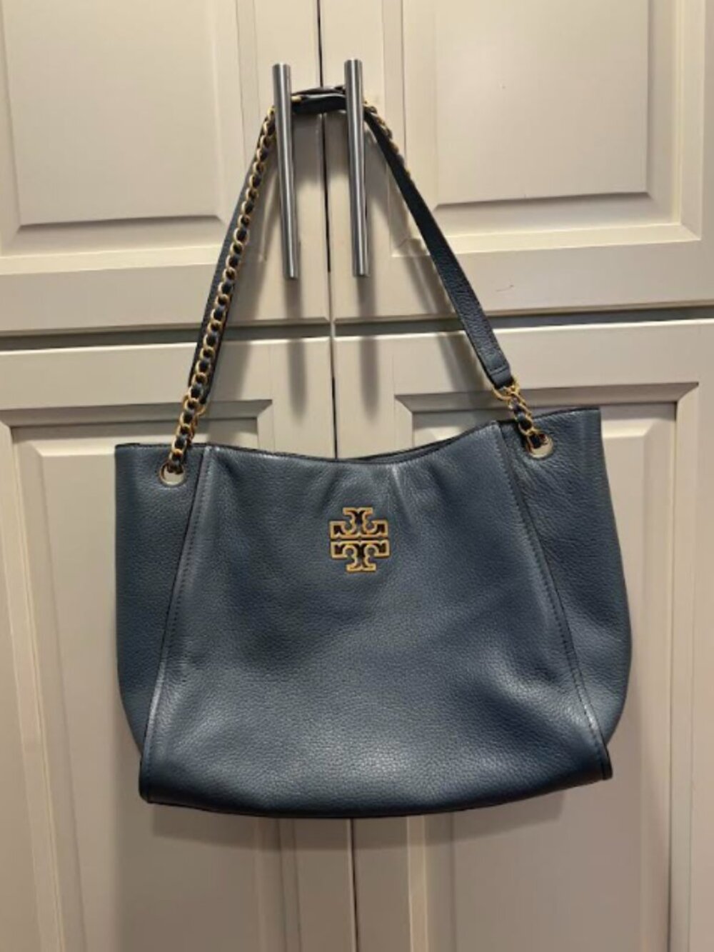 Tory Burch Blue Leather Shoulder Bag